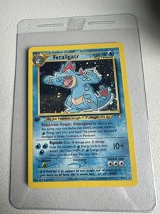 Feraligatr Holo Raro 1ª Edición 5/111 WOTC Neo Genesis Pokémon De Colección - Imagen 1 de 11
