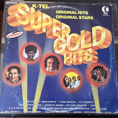 1977 K-TEL SUPER GOLD HITS LP,tu 2471 vol.1,harry chapin,deep purple,styx no68 - Image 1 of 4