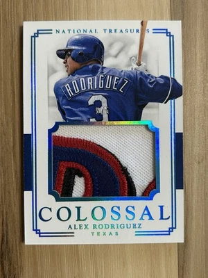 2017 Panini National Treasures Alex Rodriguez Colossal Patch 5/5 - Image 1 of 2