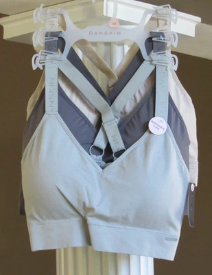 Sutiã Danskin 3 LOUNGE ajustável alças cruzadas almofadas removíveis 3X novo com etiquetas $54 - Imagem 1 de 2