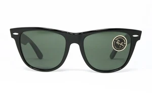 VINTAGE SUNGLASSES RAY BAN WAYFARER II EBONY BLACK BL G-15 JACK NICHOLSON OTT OG - Picture 1 of 7