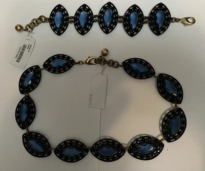 Set Lulu Frost for J Crew - Mystique Bracelet & Necklace Set Crystal Eye -  NEW! - Image 1 of 4