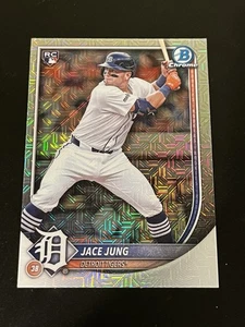 Jace Jung Chrome Mojo Refractor Rookie RC 2025 Bowman Card #59 Detroit Tigers - Picture 1 of 2