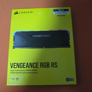 CORSAIR VENGEANCE RGB RS 64GB (2x32GB) DDR4 3600MHz RGB RAM - Picture 1 of 2
