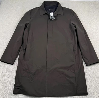 NWT Banana Republic Motion Tech Rain Coat Men XL Performance Snap Up Zip Pockets - Image 1 of 4