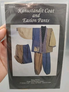 Nancy Mirman Design Kanustandit Coat & Easion Pants 6 -20 Uncut Sewing Pattern - Picture 1 of 4