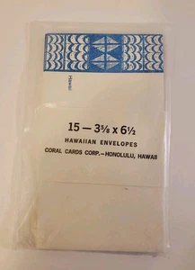 Vintage Hawaii Umschläge Tapa Design Koralle Karten Corp. Honolulu Hawaii Neu - Bild 1 von 4