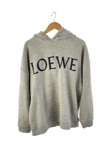LOEWE Stampa logo Maglione felpa con cappuccio Felpa con cappuccio XL Cotone GRIGIO H526Y25X36