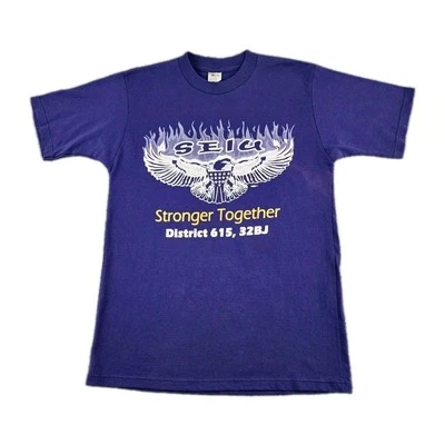 Camisa DE COLECCIÓN SEIU Para Hombres Mediana 32BJ Distrito 615 Sindicato Laboral Boston MA Adulto A57 Foto 1 de 4