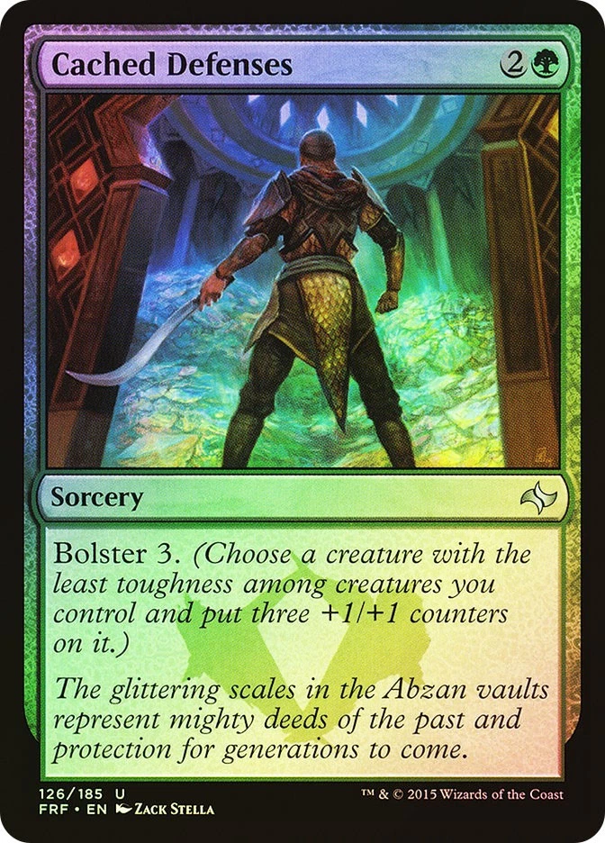 MTG FOIL Cached Defenses  - Fate Reforged #126 - Image 1 of 1