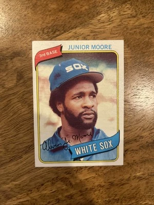 1980 Topps - Junior Moore #186 - Image 1 of 2