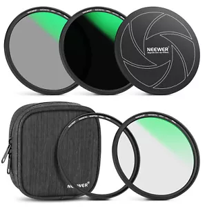 NEEWER 58mm 5-in-1 Magnetic ND1000 MCUV+CPL Len Filter Kit&Water-Resistant Pouch - Picture 1 of 8