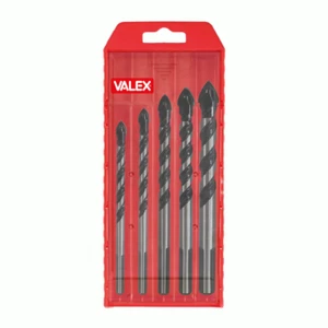 VALEX PUNTE MULTIUSO PER CERAMICA VETRO TAGLIO   SERIE 5 PEZZI CODICE  1461160 - Foto 1 di 8