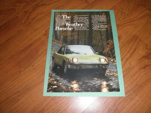 Vintage PORSCHE 914 AD-"The Weather Porsche"-1974 - Picture 1 of 1