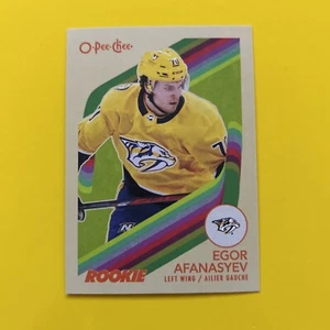 🐶 2023-24 O-Pee-Chee OPC Egor Afanasyev Retro Rookie RC #564 - Picture 1 of 2