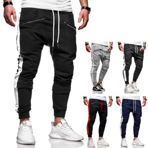 behype. Herren Lange Trainingshose Jogginghose Sporthose Side-Stripe 60-0361 NEU - Bild 1 von 17