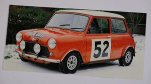 handgefertigte Grußkarte mit Mini Cooper S, 4x8 Zoll leer - Bild 1 von 1
