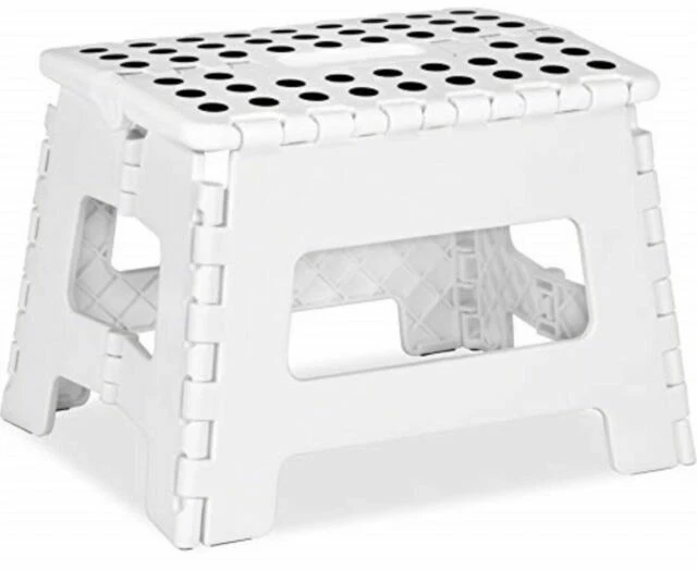 Utopia Home UH0284 Kids Foldable Stool - White