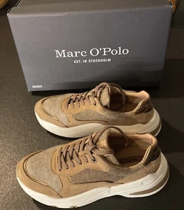 Sportlich elegante Damen-Sneaker von Marc O‘Polo, blau, rot, weiß, Größe 39 - Bild 1 von 7