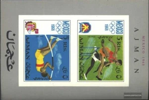 Ajman block32a (complete issue) used 1968 olympic. Summer - Picture 1 of 1