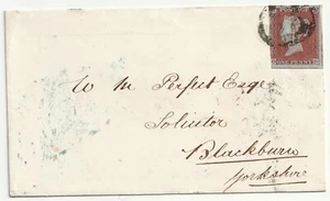 1854 =55= NUMERAL BAWTRY & UDC CROWLE 31/2 MARGIN 1d IMPERF + 2 FRAME LINES - Bild 1 von 3
