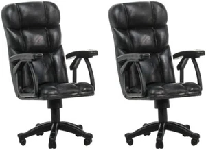 Set of 2 Breakable Office Chairs for WWE & AEW Wrestling Action Figures - Picture 1 of 2