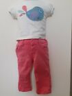 BABY GIRLS MATALAN AND UNBRANDED OUTFIT SIZE 6-9 MONTHS VGC REF BOX A29 