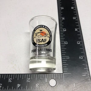 International Security & Assistance Force Afghanistan ISAF FOB Salerno Shot Glas - Picture 1 of 6