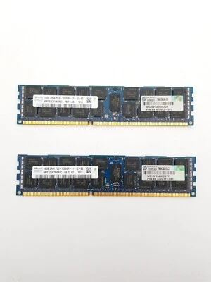 SK hynix 2X16GB ( 32GB)  2RX4 PC3-12800R-11-12-E2 SERVER RAM / MEMORY - Image 1 of 3