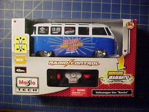 1/24 MAISTO TECH RADIO CONTROL VOLKSWAGEN VAN "SAMBA"! NIP FULL FUNCTION RC VW - Picture 1 of 9