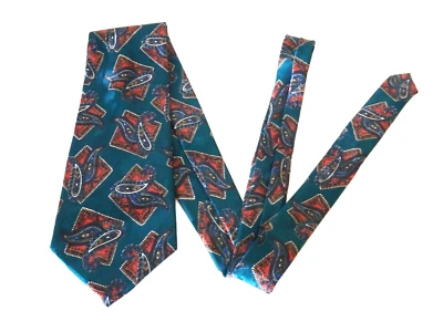 ¡AFILADO! Corbata de Seda para Hombre Carlos Tomasini Verde Cachemira Formal Carrera Trabajo Entrevista Foto 1 de 4