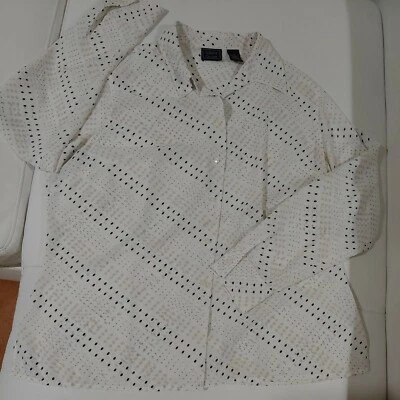 Blusa mujer Laura Scott poliéster multicolor lunares manga larga talla 18 Foto 1 de 4