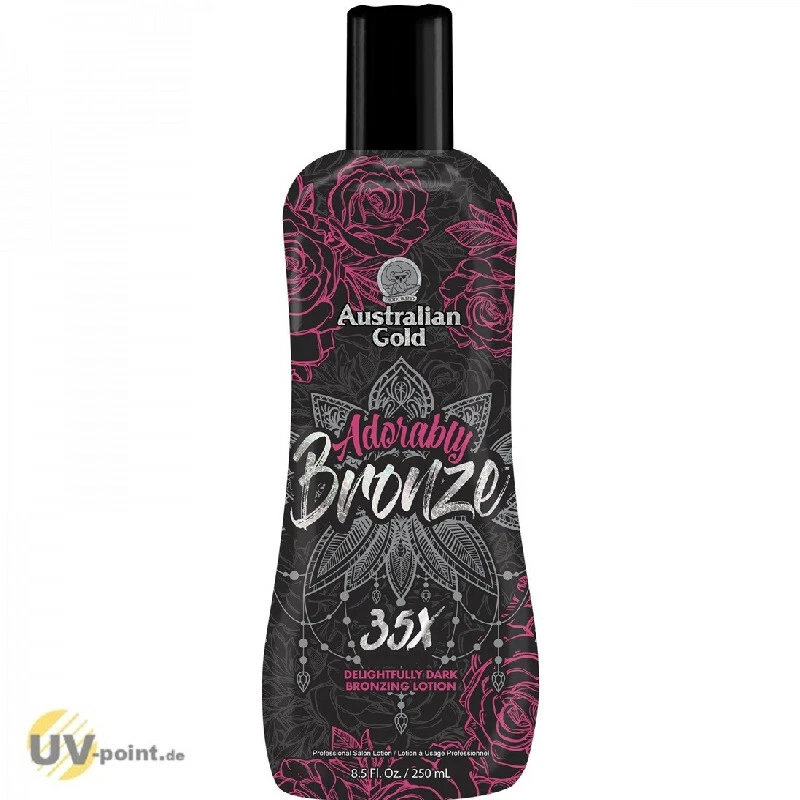 AUSTRALIAN GOLD Adorably Black/ Bronze 35xBronzer 250ml Solarium Bräunungslotion
