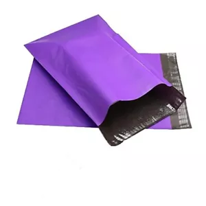 100 Poly Mailers 10x13 Shipping Bags Purple Plastic Packaging Mailing Envelope - Picture 1 of 7