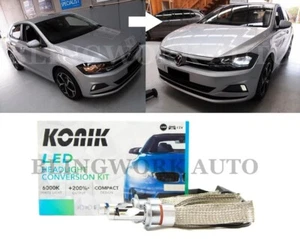 KONIK K300 H7 +300% Canbus LED kit for 2018+ Volkswagen Polo AW 70TSI 85TSI GTI - Picture 1 of 14