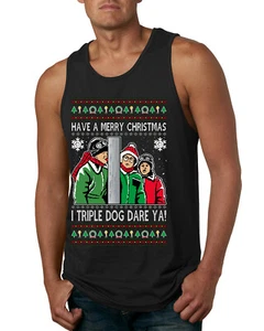 Camiseta sin mangas I Triple Dog Dare Ya Merry Story para hombre - Imagen 1 de 8
