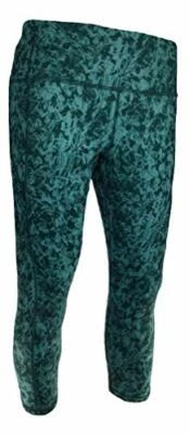 Under Armour Womens Printed High Rise HeatGear Crop Leggings S 1320551-416 - Image 1 of 3