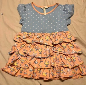 Matilda Jane Girls SS Dress Size 6 - Play Condition, Good Heart Club Wendy - Picture 1 of 3