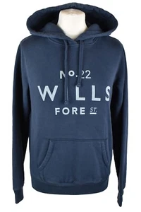 JACK WILLS Blue Hoodie size Uk 12 Womens Pullover Outdoors Outerwear Womenswear - Picture 1 of 7