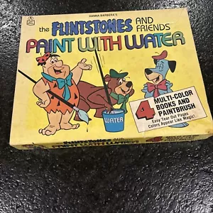 Juego De 4 Pintura Con Agua Picapiedra Y Amigos Hanna-Barbera De Colección - Imagen 1 de 24