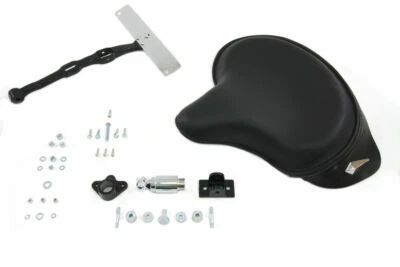 Black Police Solo Seat for Harley Davidson by V-Twin - Image 1 of 2