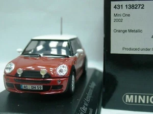 WOW EXTREMADAMENTE RARO Mini Cooper One Aero 2002 naranja m motor Det 1:43 minichamps - Imagen 1 de 3