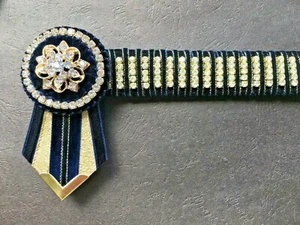 Navy & Gold Full size - 16 inch Hack - Picture 1 of 1