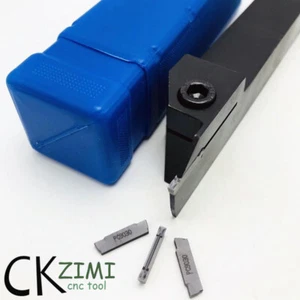 10Pcs 2mm Carbide Insert & MGEHR2020-2 Parting Off Turning Holder Lathe Tool - Picture 1 of 3