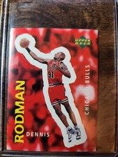 1997-98 Upper Deck European Stickers Dennis Rodman #201 Chicago Bulls HOF