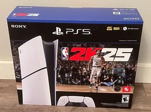 NEW Sony PlayStation 5 PS5 Slim Console Digital Edition NBA 2K25 Bundle - Picture 1 of 4