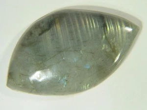 ABERW Natürlicher Labradorit Spektrolit 45x27mm Cabochon Sorgenstein 1527E - Bild 1 von 1
