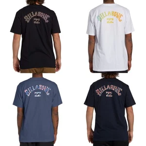 Billabong Mens Arch Fill Short Sleeve Crew Neck Cotton T-Shirt Top Tee - Picture 1 of 5