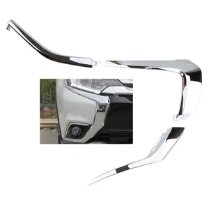 Fit for 16-19 Mitsubishi Outlander Front bumper 3PCS RH Side Chrome Trim Set - Picture 1 of 6