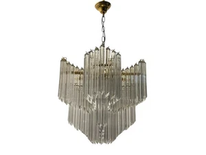 Murano Glass Quadrilobi Chandelier by Paolo Venini, Italy, 1980s - Picture 1 of 8